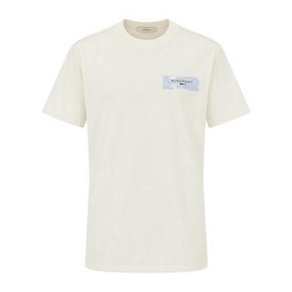 Givenchy Camiseta Paris Paint - Tops - Hombre - Blanco - 2XL