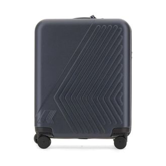 K-Way Eudoxie Cabin Koffer - Heren - Handbagage koffer - Blauw - ONE Size - Polyester - Koffers