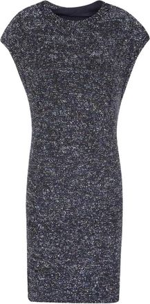 Emporio Armani Vestido Mini Ajustado Texturizado - Dresses - Mujer - Negro - 2XS