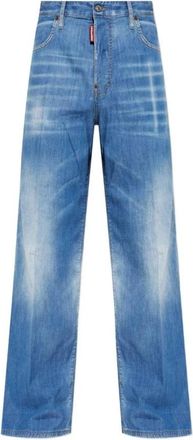 Dsquared2 Jeans met verweerd effect - Heren - Regular Fit Jeans - Blauw - M - Katoen - Jeans