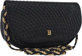 Bally Pre-owned Leren Schoudertas - Dames - Vintage Schoudertas - Zwart - ONE Size - Leer - Vintage