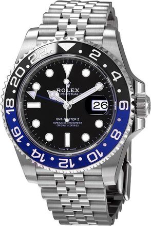 Rolex Pre-owned Rolex GMT-Master II Automatic Black Dial Mens Watch 126710blnr