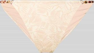 Guess Slim Fit Bikinihose mit Ziersteinbesatz Modell Marina in Beige, Gr&ouml;&szlig;e XL