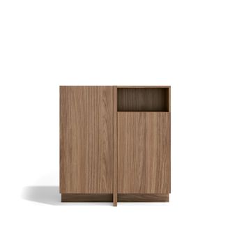 HERDASA Herdasa, Aparador Soho, 2 Puertas Con 1 Hueco Visible, En Melamina, 94x87x27cm, Nogal