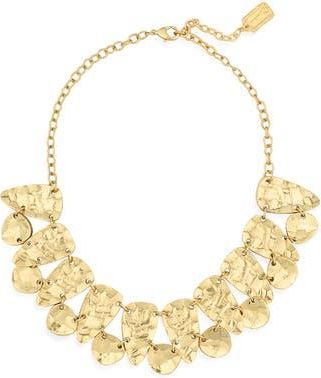 Karine Sultan Statement Bib Necklace in Gold at Nordstrom Rack