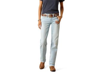Ariat Low-Rise Zayla Straight Jeans in Claremont Womens Jeans Claremont : 31 R, Cotton/Denim/Elastane