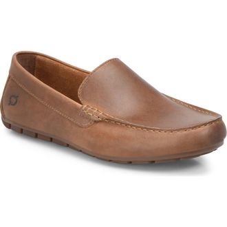 B&oslash;rn Allan Moc Toe Driving Shoe in Tan at Nordstrom, Size 8.5