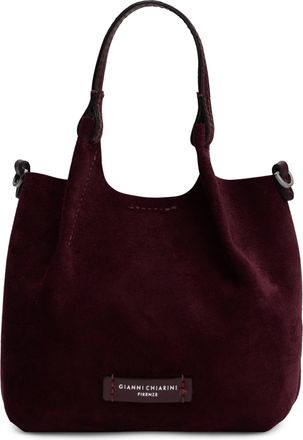 Gianni Chiarini Womens Shoulder Bag Bordeaux Calfskin Tote