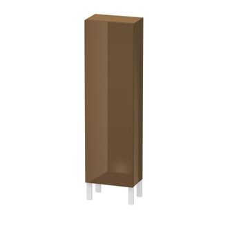 Duravit Duravit L-cube Semi-alta Anchura De Mueble 400mm, Profundidad 243mm, 1 Puerta, Bisagra Con Bisagra A La Derecha, Color: Marr&oacute;n Oliva Laca Alto Brillo 