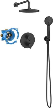 Roca Pack De Ducha Termost&aacute;tico Empotrado Rocabox T-500 Negro Mate