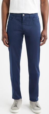 Brax Cadiz Ultralight Straight Leg Stretch Twill Pants in Navy at Nordstrom, Size 34 X 34