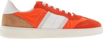 Ferragamo Dioniso Panelled Low-Top Sneakers, Size 7
