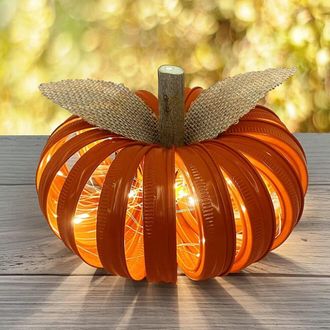OEM Decoraciones De Calabazas Oto&ntilde;ales, Adornos De Tapas De Frascos De Vidrio Para La Mesa Del Porche, La Repisa De La Chimenea Y El Estilo R&uacute;stico De Oto