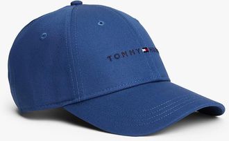 Tommy Hilfiger Mens Embroidered Tommy Logo Baseball Cap - Blue