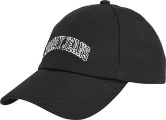 Tommy Jeans Baseball Cap TOMMY JEANS TJW VARSITY CAP, Herren, schwarz, Web, Baumwolle, unifarben, Caps Baseball Cap