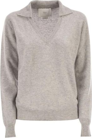 VANIS&Eacute; Patty V-neck Jumper - Dames - V-hals truien - Grijs - L - Wol - Truien & Vesten