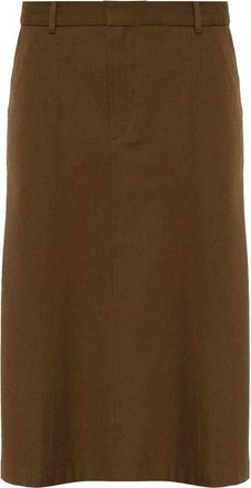 Gestuz Rokken, Dames, Bruin, M, Leer, GZstacy Lange Rok