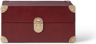 Brunello Cucinelli Calfskin watch case in Wine at Nordstrom