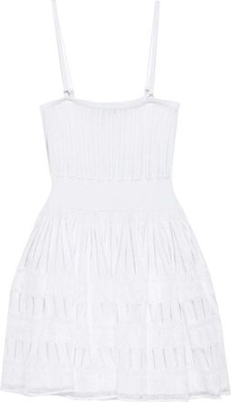 Alaia Crinoline Open-knit Mini Dress