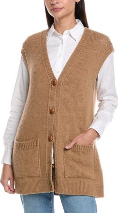 Lafayette 148 New York Camel Hair Sweater Vest