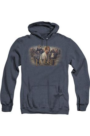 Gildan The Hobbit Hobbit Rally Adult Heather Hoodie / Hooded Sweatshirt