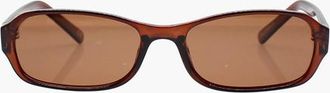 Reality Eyewear Millennium Sunglasses in Chocolate Polarised at Nordstrom