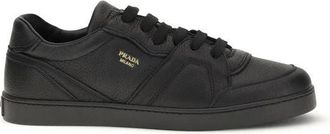 Prada Schoenen, Heren, Zwart, 43 EU, Leer, Calf Leather Bos Taurus Sneakers