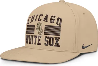 Nike Chicago White Sox Pro Nike Mens AeroBill MLB Adjustable Hat in Brown | NB510GT5RX-QTH