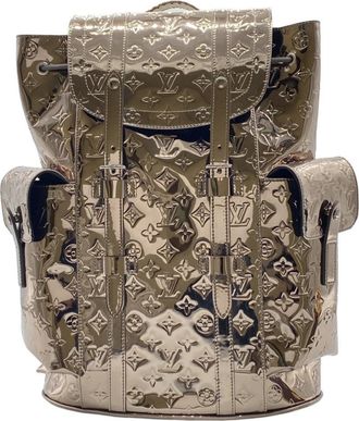 Louis Vuitton Gunmetal Coated Canvas Pvc Backpack (Pre-Owned)