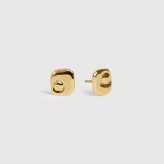 Monica Vinader Gold Amaia Stud Earrings