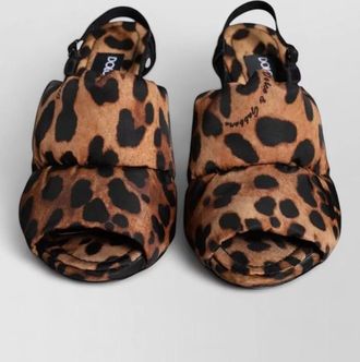 Dolce & Gabbana leopard-print slingback sandals