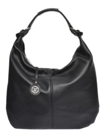 Luisa Vannini Zwart Rundleer Tas