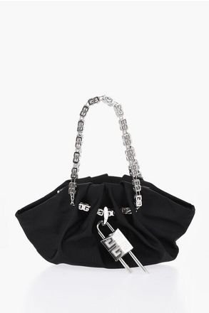 Givenchy Mini Borsa KENNY In Seta con Tracolla a Catena Monogram taglia Unica