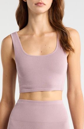 Lunya Seamless Flow Square Neck Bralette in Frosted Crocus at Nordstrom, Size X-Small