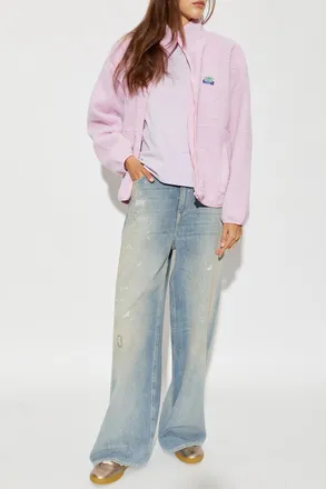 American Vintage Fleece With Turtleneck, Womens, Pink