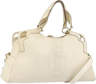 Cartier Pre-owned Handbags, female, Beige, Size: ONE SIZE Pre-owned Vintage Hand Bag