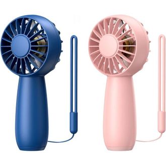 OEM Juego De 2 Mini Ventiladores Usb Port&aacute;tiles, Recargables Y Silenciosos, Ideales Para Ni&ntilde;os, Viajes Y Oficina - Crezuo
