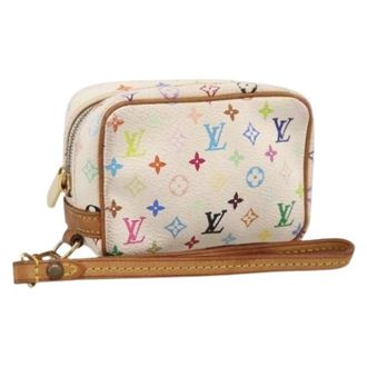 Louis Vuitton Pre-owned Monogram Multicolor Canvas Pouch - Dames - Pre-owned - Veelkleurig - Maat: ONE Size Leer