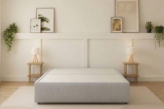Sloomy Divan Base Silver Naples No Drawers | Size: Small Single