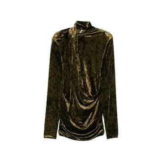 Entire studios Entire Studios - Dress Entire Studios - Dames - Jurken - Groen - Maat: XS Velours