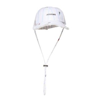 Jacquemus Caps, male, White, Size: 60 CM Artichaut Baseball Cap