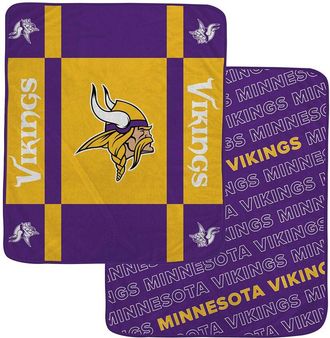 Pegasus Sports Minnesota Vikings Nfl Team Reversible Fleece Blanket