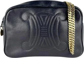 Celine Pre-owned Cross Body Bags, female, Black, Size: ONE SIZE Pre-owned Vintage Shoulder Bag