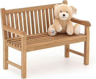 Kees Smit Kinder tuinbank 75x40x56cm/KiKabeer Groot 30cm Bruin