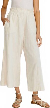 Mirth High-Waisted Wide Leg Pant In Oatmeal