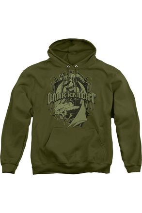 Gildan Batman Ready To Strike Adult Pull Over Hoodie / Hooded Sweatshirt
