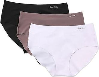 Calvin Klein Underwear Invisibles Microfiber Stretch Hipster 3-Pack Womens Underwear Black/Botanical Brown/Frosty Lilac : MD (US 8-10)