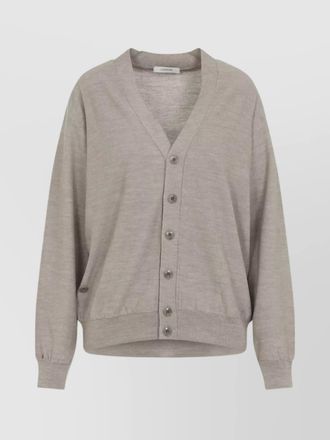 Christophe Lemaire relaxed twisted knit cardigan