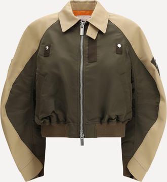 sacai Bomber in cotone e nylon Woman 2