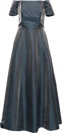 Bazza Alzouman Abito da sera senza spalline - Blu